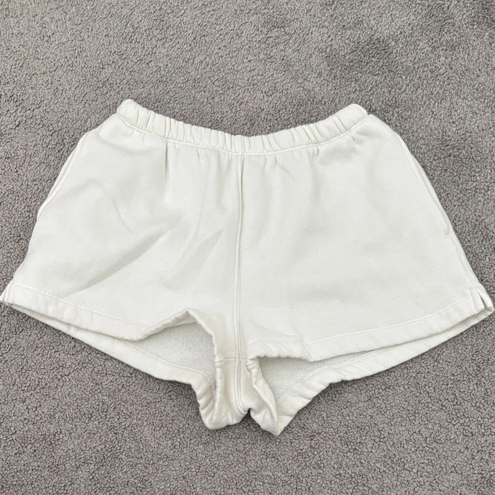 Women's White Shorts - Picture 1 of 4